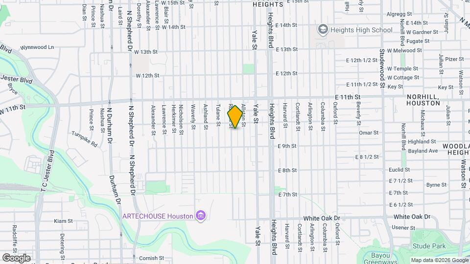 930 Rutland St Map and Location Details