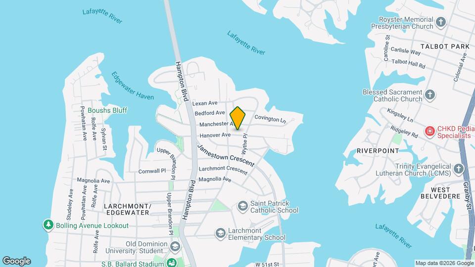 1048 Hanover Ave Map and Location Details