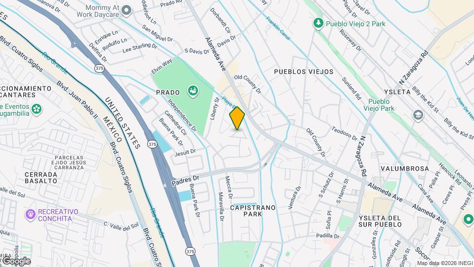 8615 San Juan Ln Map and Location Details