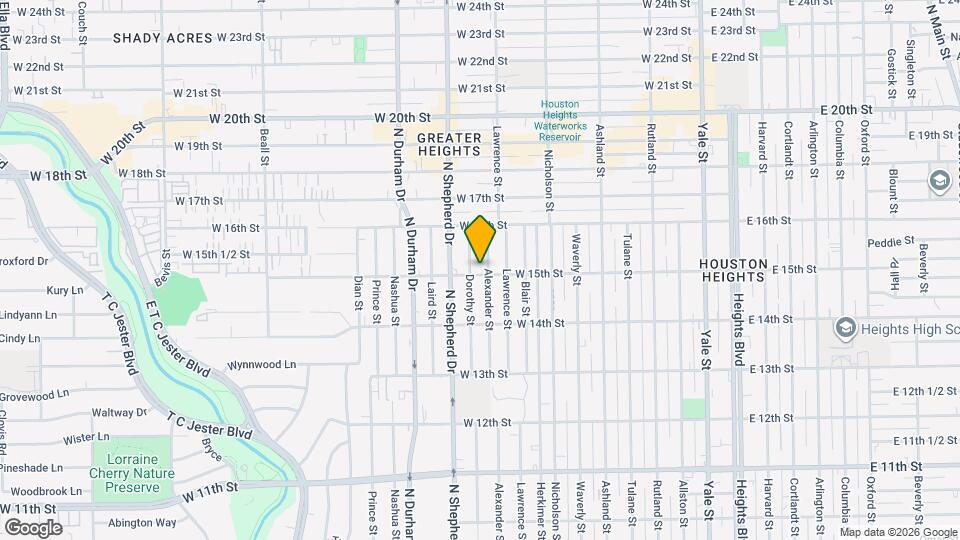 1115 W 15th St Map and Location Details