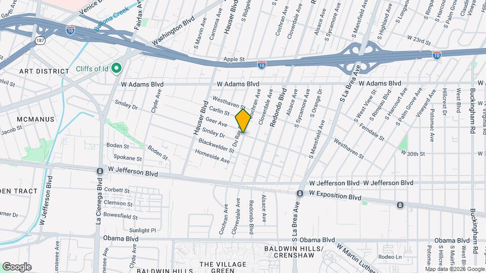 2803 S Cochran Ave Map and Location Details