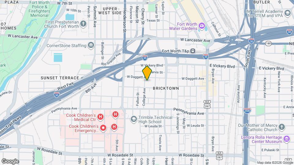 349 College Ave Map and Location Details