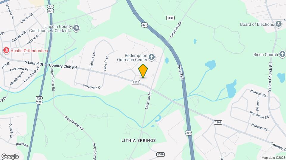 1807 Country Club Rd Map and Location Details