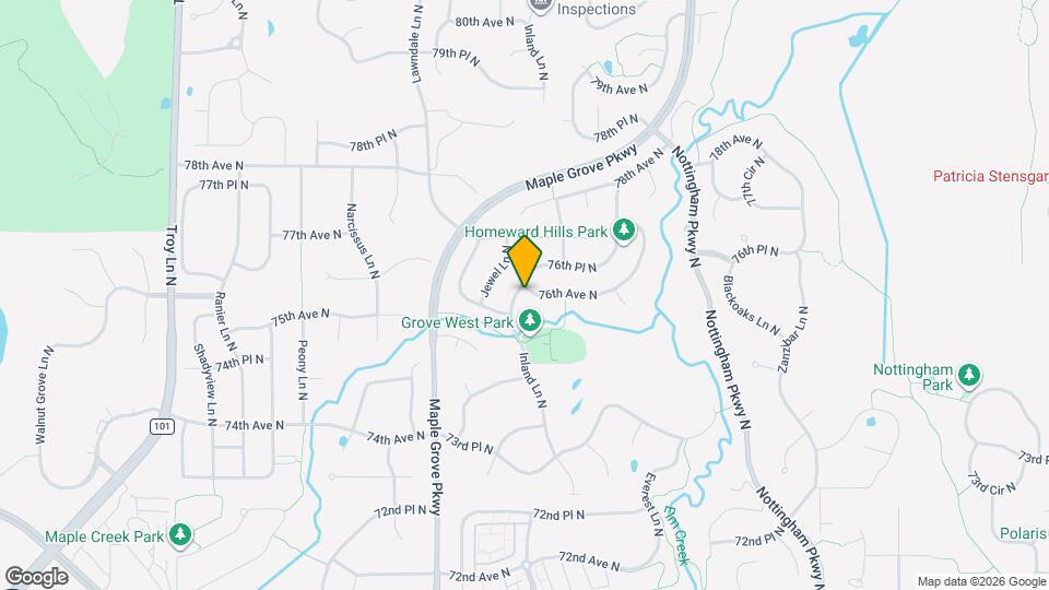 7586 Inland Ln N Map and Location Details