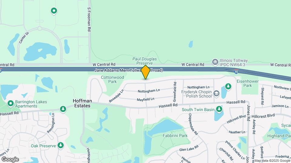 1380 Rosedale Ln Map and Location Details