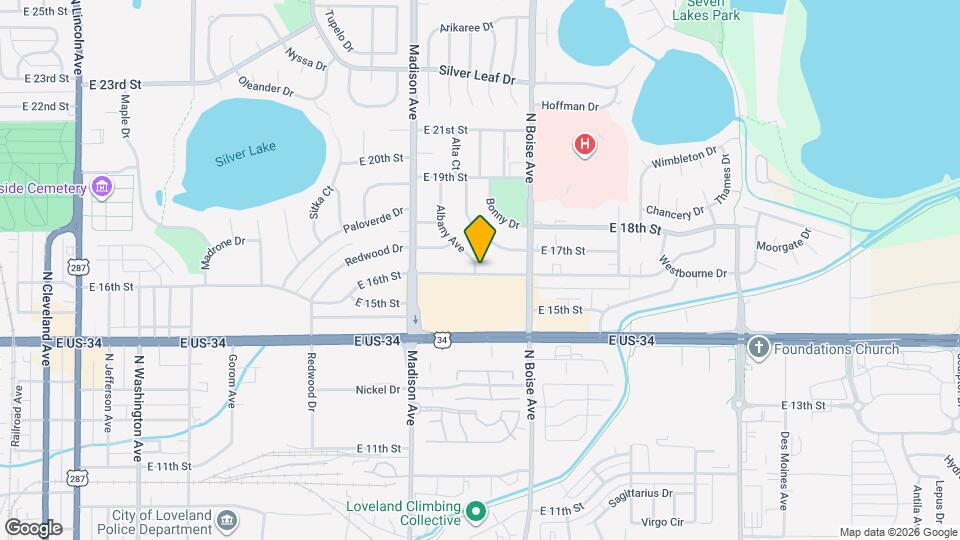 1401 E 16th St Map and Location Details