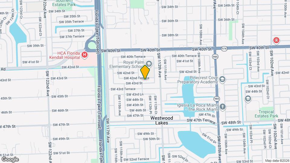11285 SW 43rd St Map and Location Details
