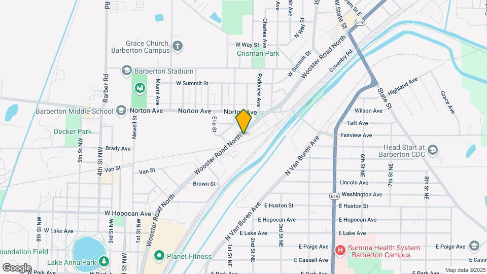 535-537 N Wooster Rd Map and Location Details