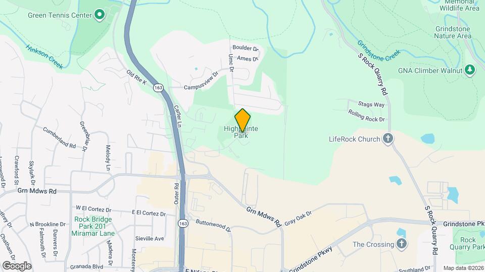 800 Huntridge Dr Map and Location Details