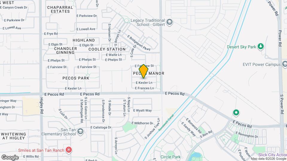 3880 E Kesler Ln Map and Location Details