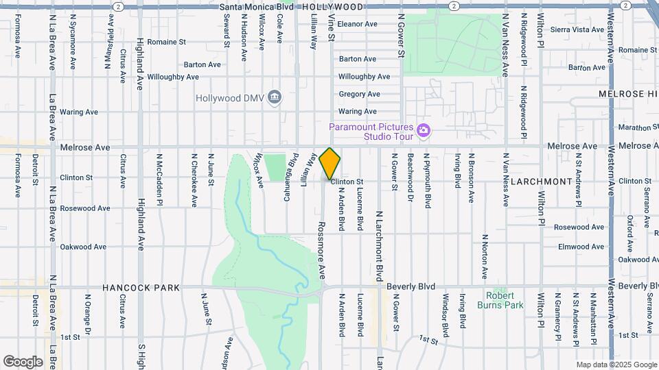 590 N Rossmore Ave Map and Location Details