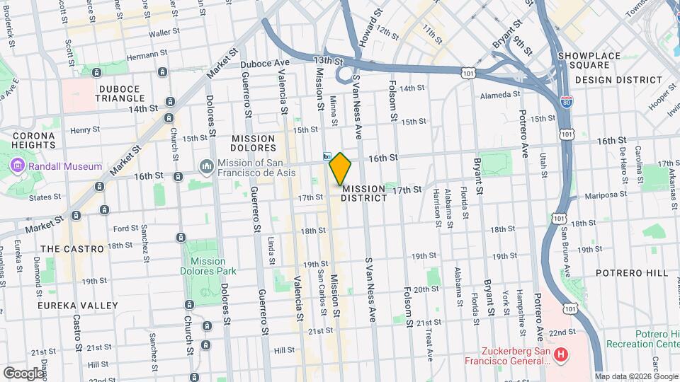 3260 17th St Map and Location Details