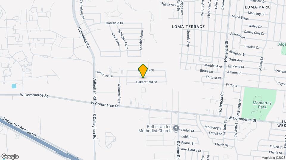 5331 Bakersfield St Map and Location Details