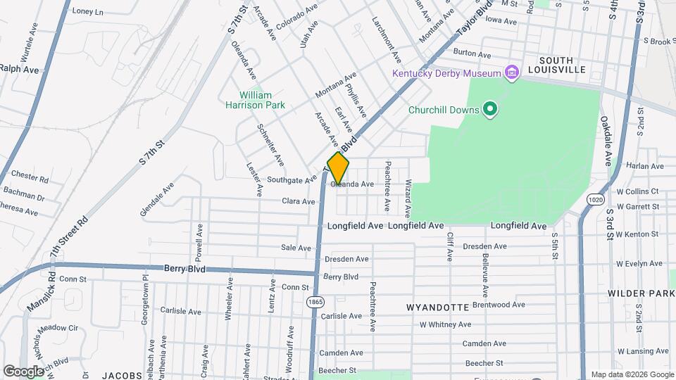 1238 Oleanda Ave Map and Location Details