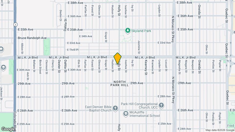 3025 Holly St Map and Location Details