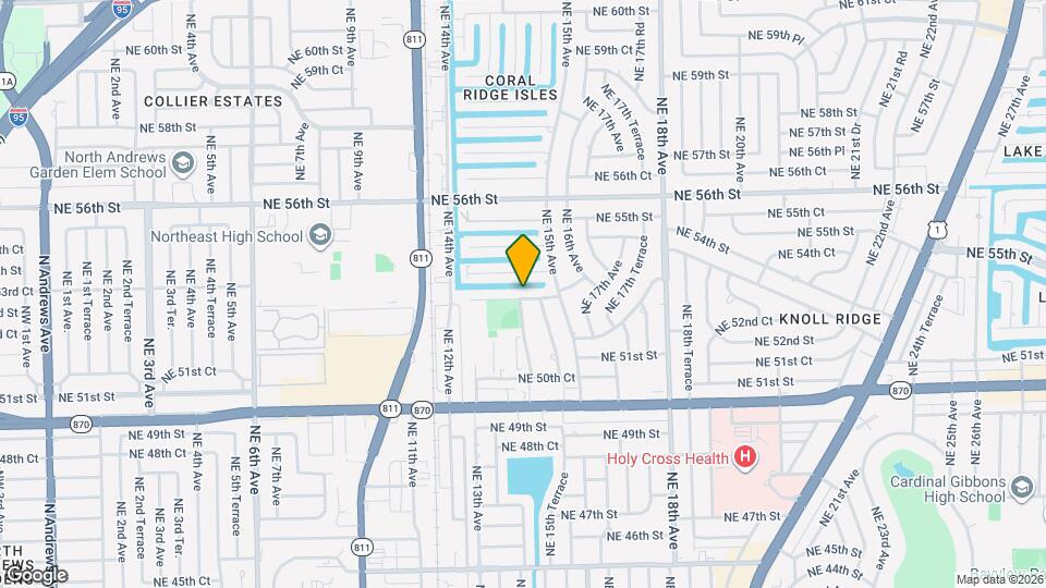 1465 NE 53rd St Map and Location Details