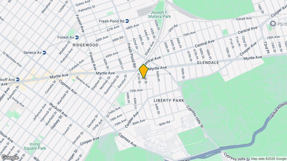 7414 62nd St, Unit First floor Apt Map and Location Details