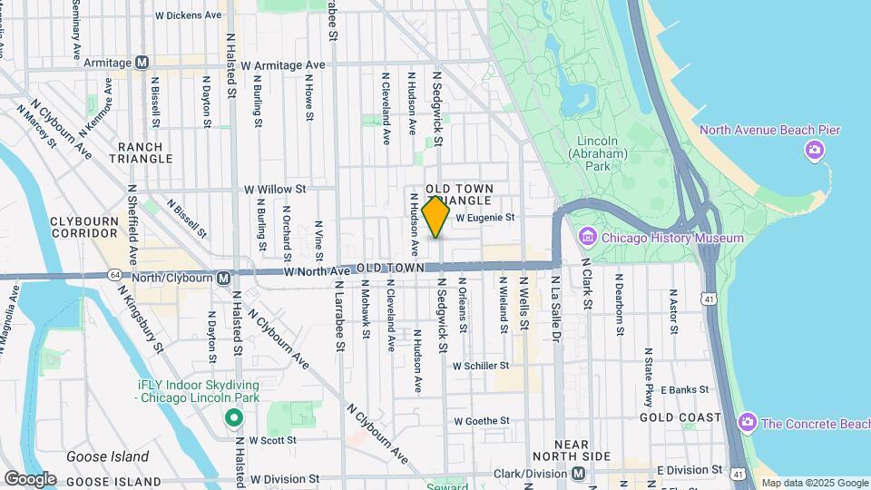 1626 N Sedgwick St Mapa y Detalles de la Ubicación