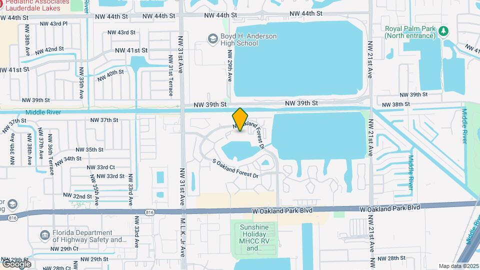 2850 N Oakland Forest Dr Map and Location Details
