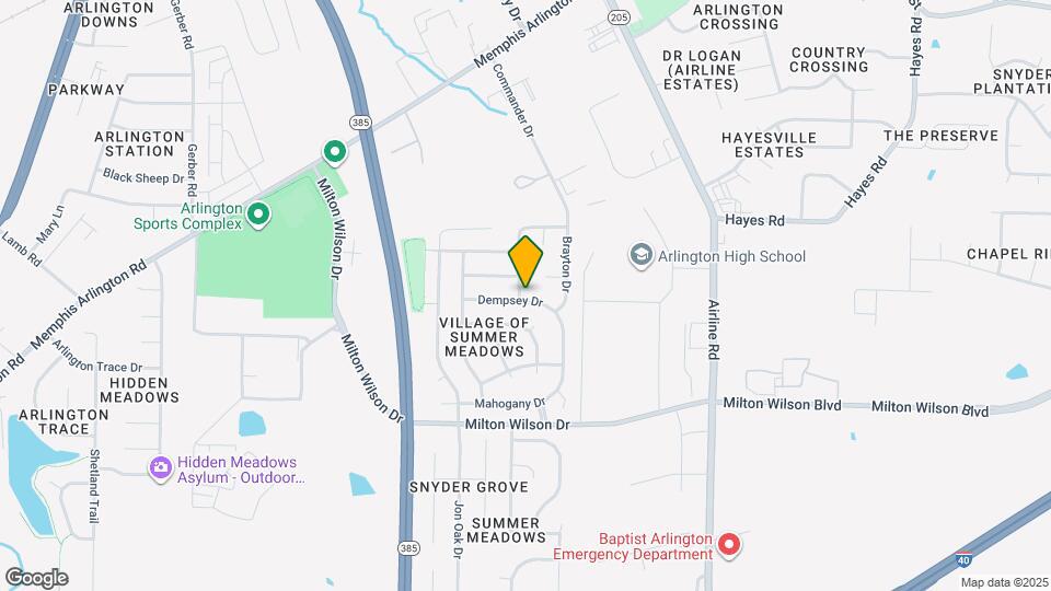 5452 Belle Ridge Dr Map and Location Details