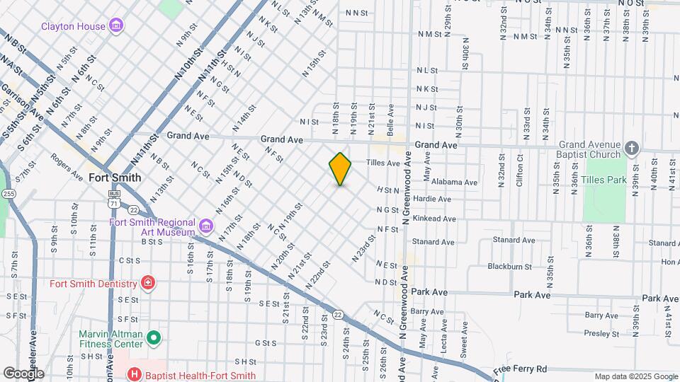 618 N 20th St Map and Location Details