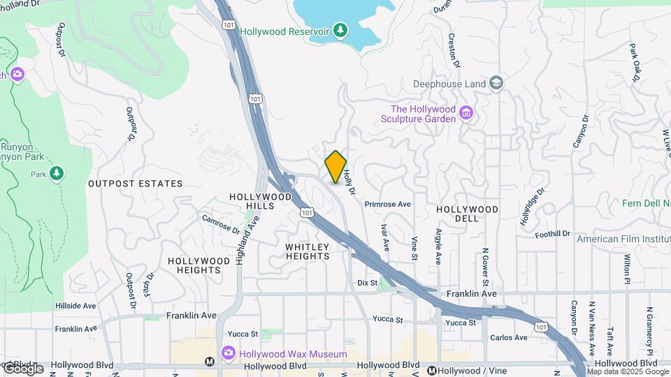 2222 Cahuenga Blvd Map and Location Details