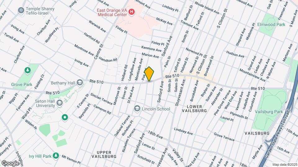 1086 S Orange Ave Map and Location Details