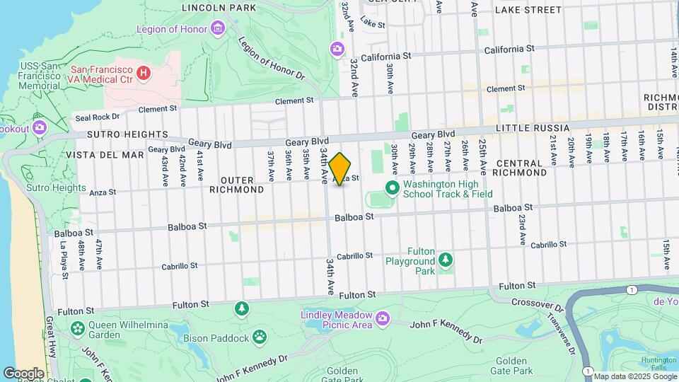 629 33rd Ave Map and Location Details
