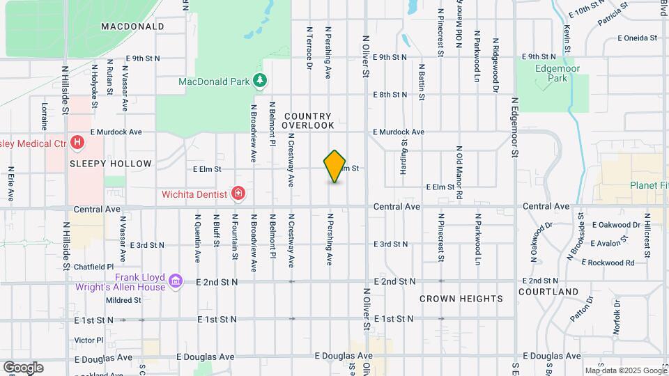 528 N Pershing St Map and Location Details