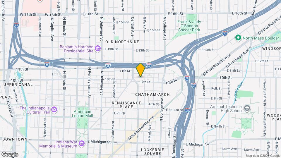 496 E 10th St Map and Location Details