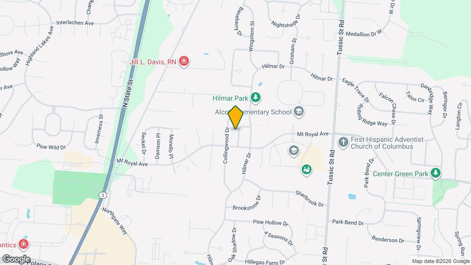 6594 Danbury Dr Map and Location Details