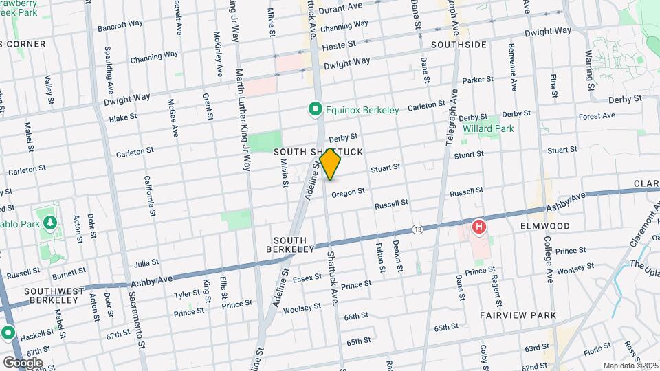 2813 Shattuck Ave Map and Location Details