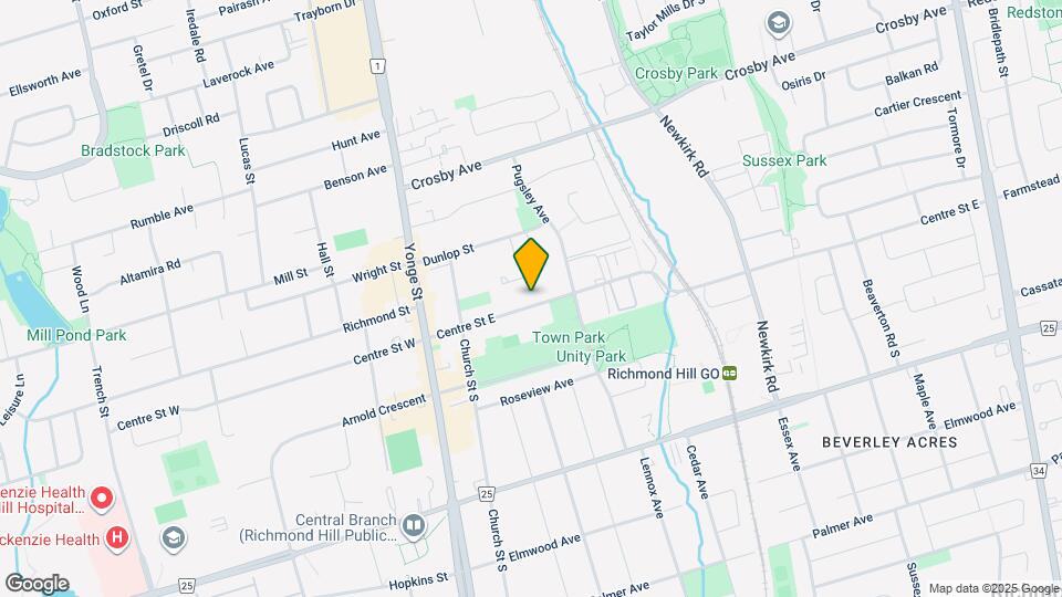 89 Centre St E Map and Location Details