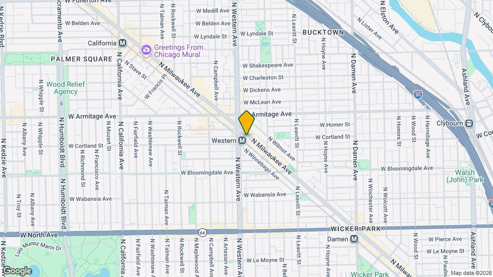 1912 N Milwaukee Ave Map and Location Details