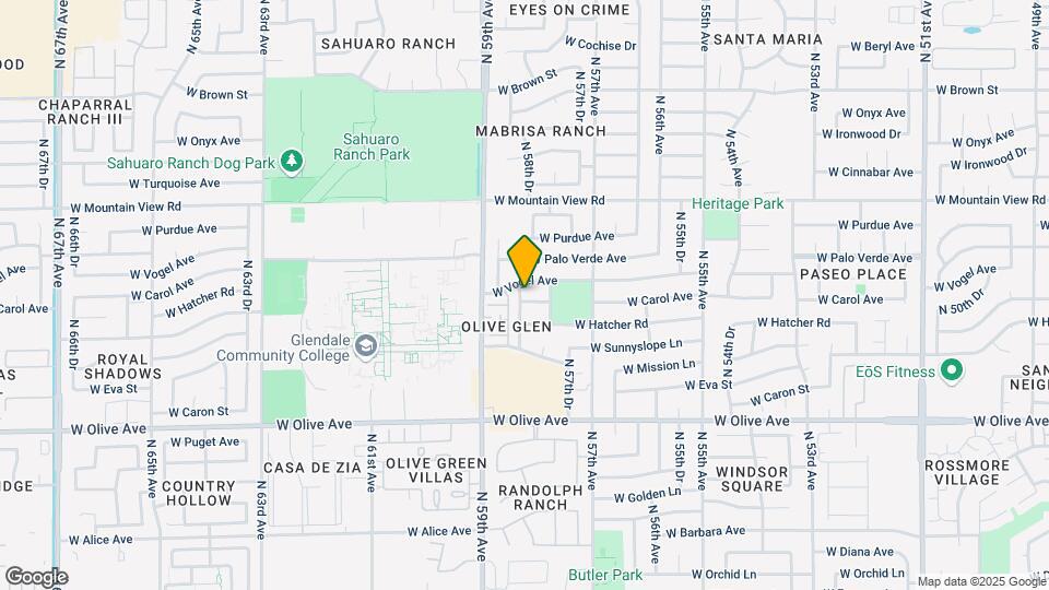 5820 W Carol Ave Map and Location Details