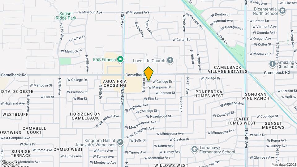 8107 W College Dr Map and Location Details