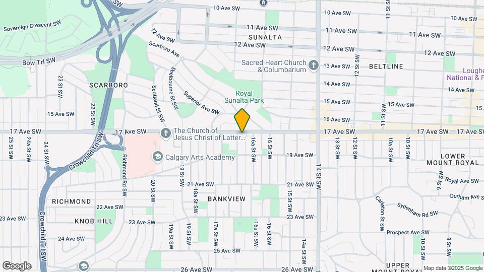 1713 17 Av SW Map and Location Details