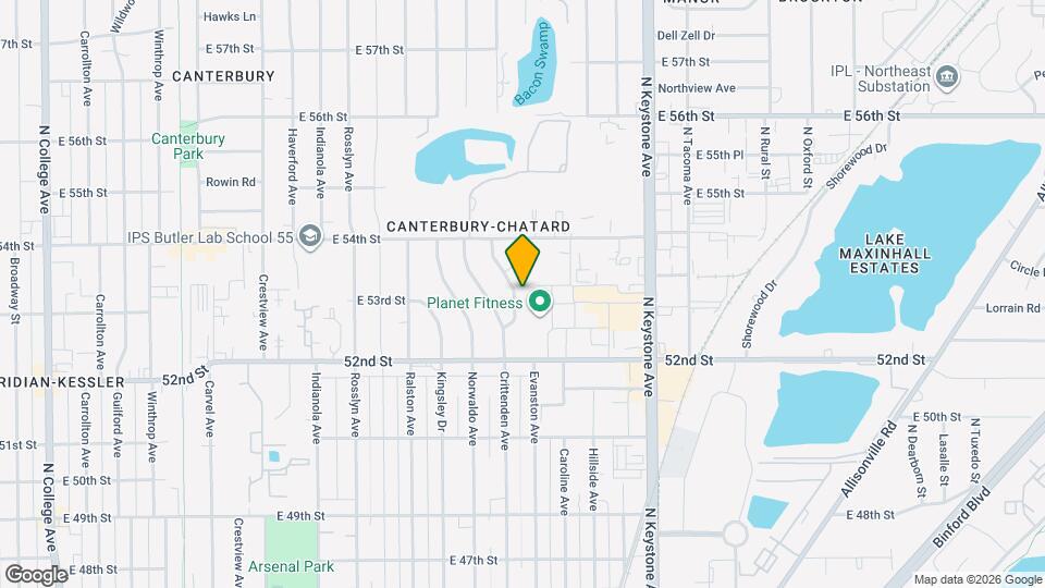 5301 Evanston Ave Map and Location Details