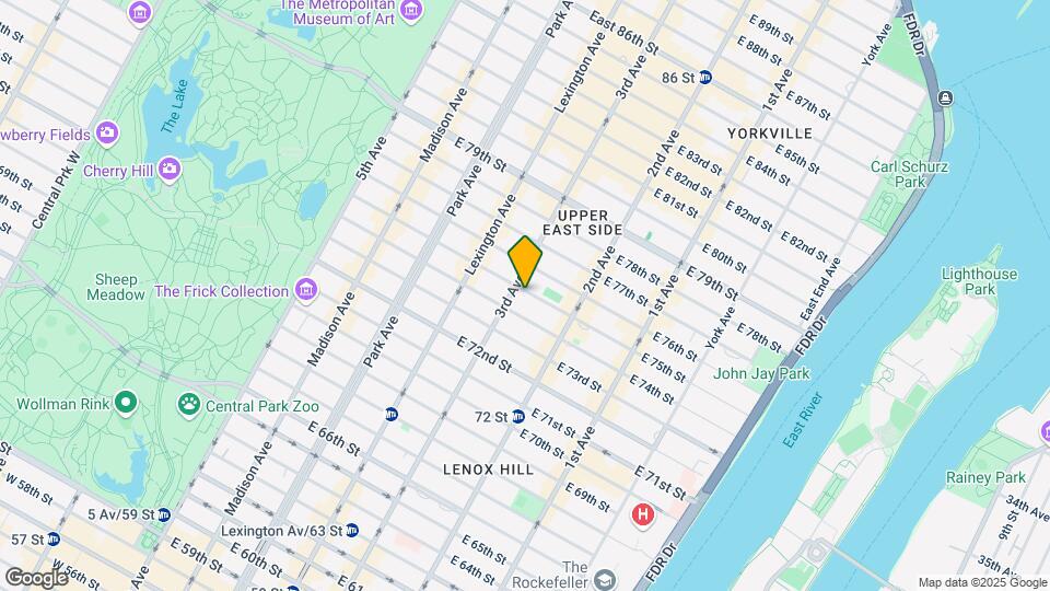 204 E 75th St Mapa y Detalles de la Ubicación