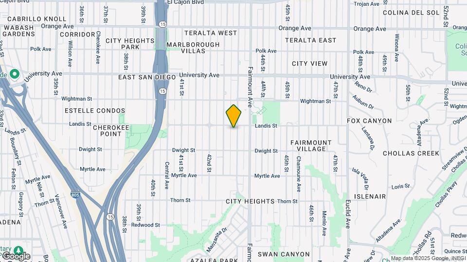 3684 43rd St Map and Location Details