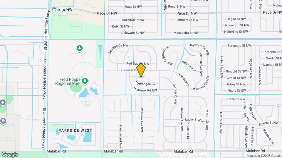 1726 Loquat Ct NW Map and Location Details