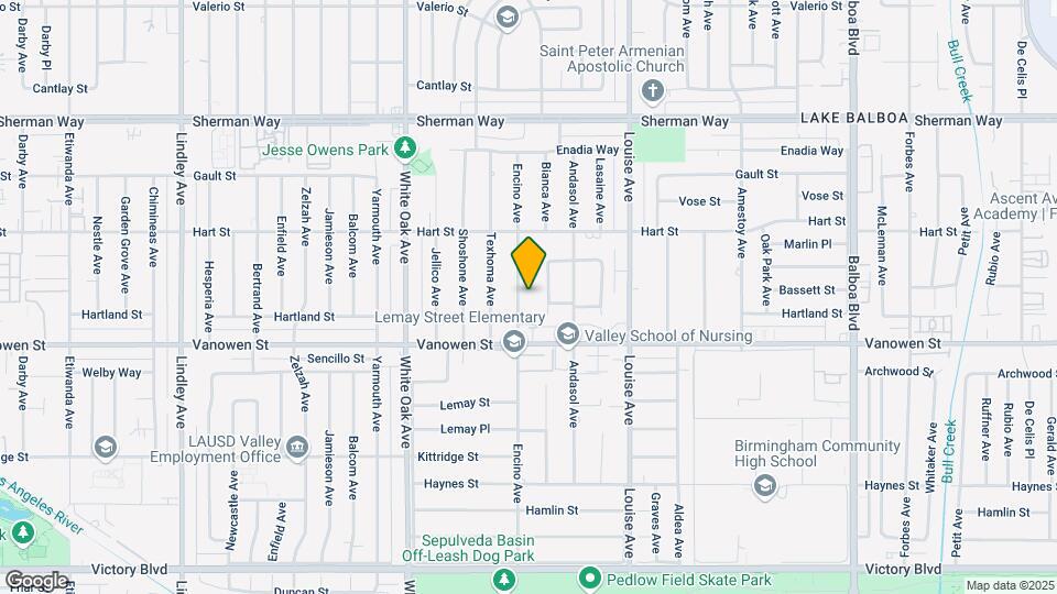 6850 Encino Ave Map and Location Details