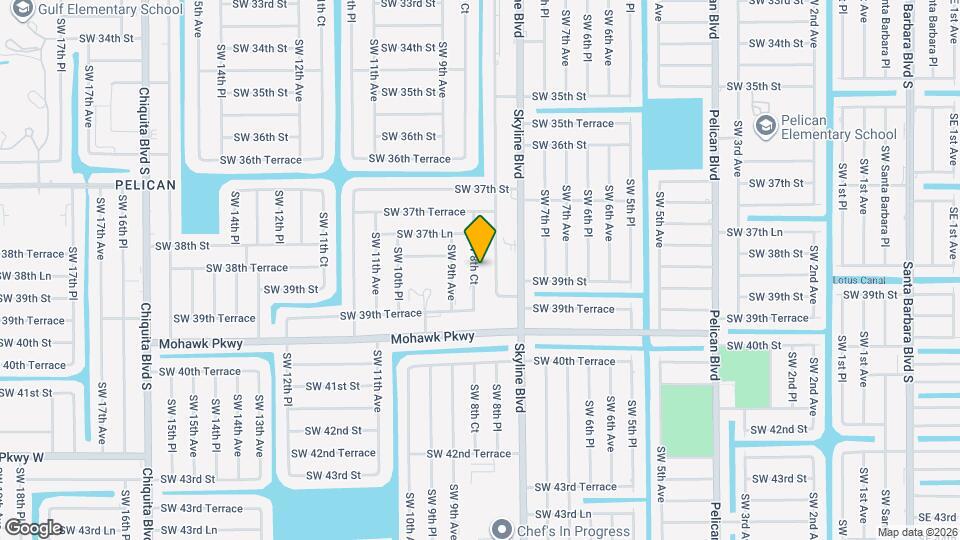 3817 SW 8th Ct Mapa y Detalles de la Ubicación