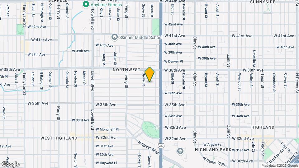 3061 W 37th Ave Mapa y Detalles de la Ubicación