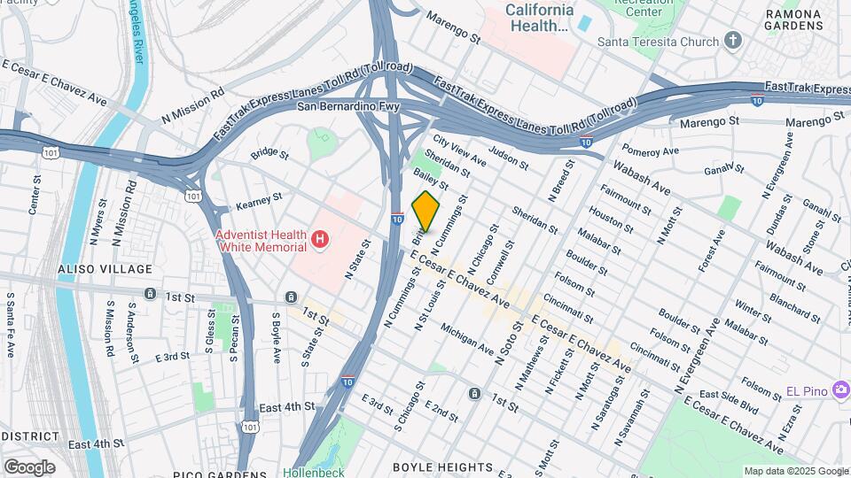 522 Brittania St Map and Location Details