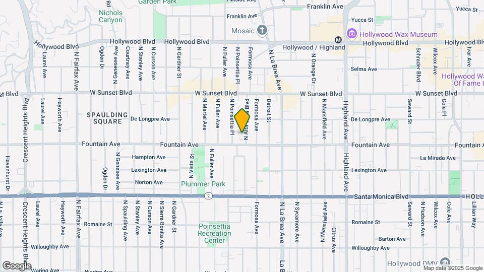 1321 N Alta Vista Blvd Mapa y Detalles de la Ubicación