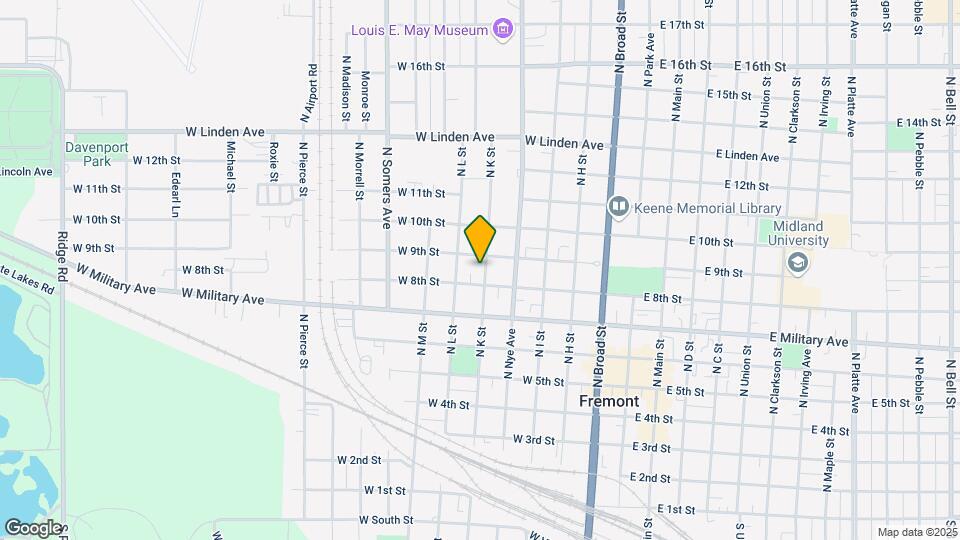 823 N K St Map and Location Details