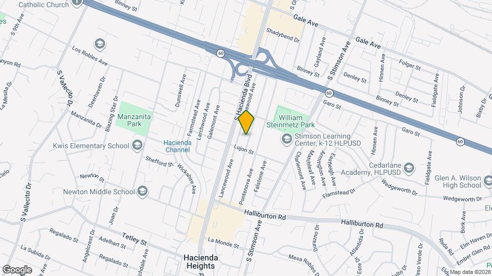 1615 Olympus Ave Map and Location Details