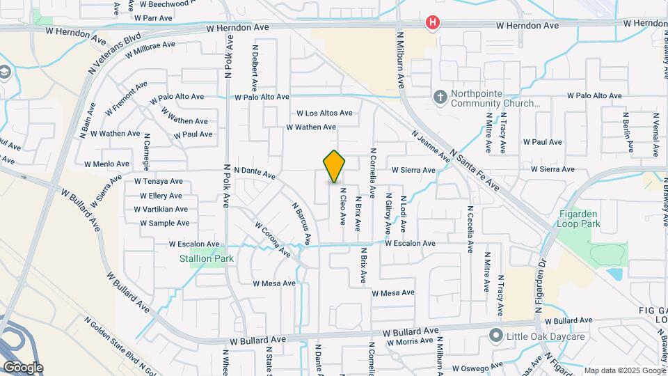 6376 N Forestiere Ave Map and Location Details