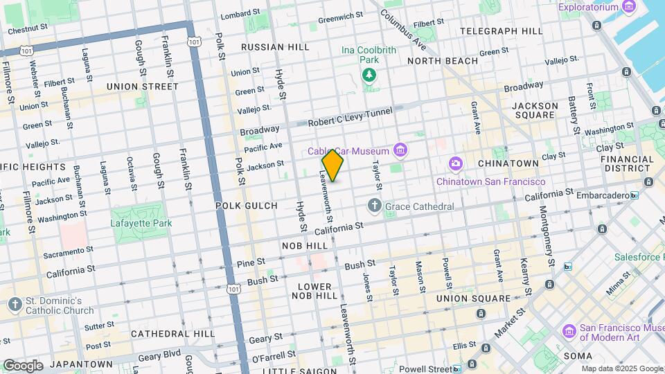 1360 Clay St Map and Location Details